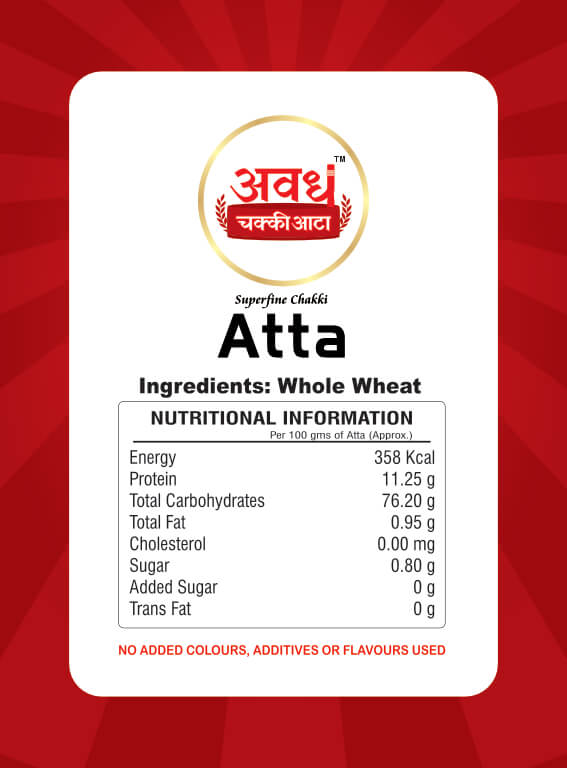 Avadh Whole Wheat Atta description highlighting pure, stone-ground flour benefits